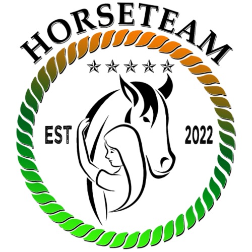 Horseteam Pferde Reiten Logo - Männer Premium T-Shirt