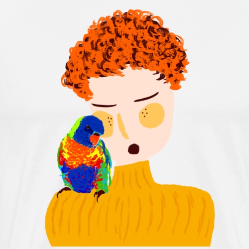 parrot love - Men's Premium T-Shirt