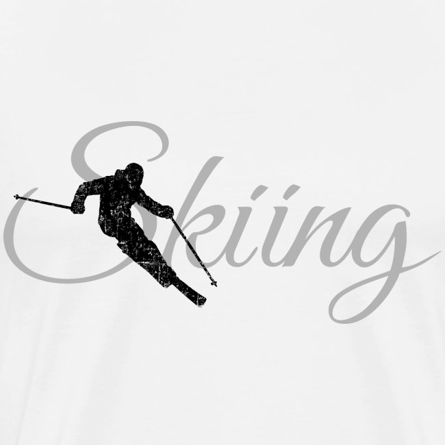 Skiing Skifahrer (Grau) Wintersport Apres-Ski