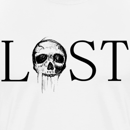 Logo LOST tête de mort - T-shirt Premium Homme