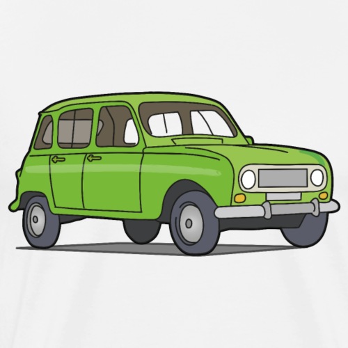 Grüner R4 (Auto) - Männer Premium T-Shirt