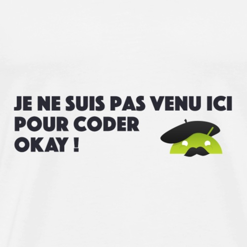 logo coder okay - T-shirt Premium Homme