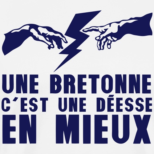 bretonne deesse en mieux main eclair 652 - T-shirt Premium Homme