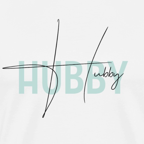Hubby in Mint - Spruch für Ehemänner - Männer Premium T-Shirt