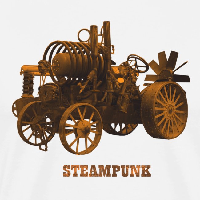 Steampunk Traktor Tractor Retro Futurismus