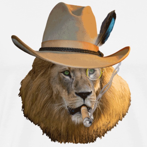 Löwe auf Safari - Männer Premium T-Shirt