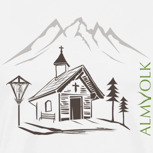 ALMVOLK Bergkapelle - Männer Premium T-Shirt