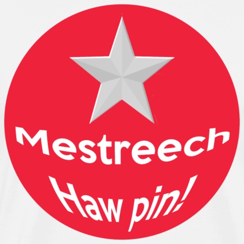Mestreech haw pin -rond- - Mannen Premium T-shirt