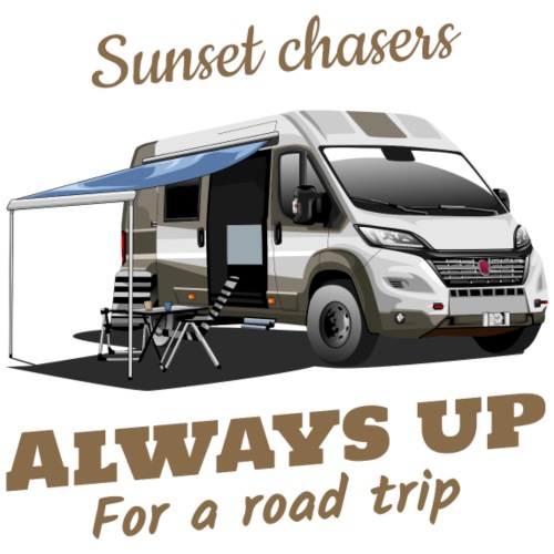 Sunset Chasers, Always Up For a Road Trip - Männer Premium T-Shirt