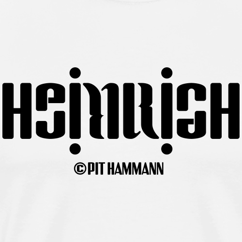 Ambigramm Heinrich 01 Pit Hammann - Männer Premium T-Shirt