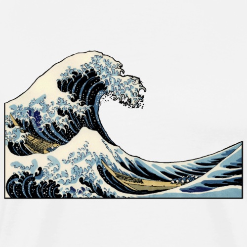 The Great Wave off Kanagawa - Männer Premium T-Shirt