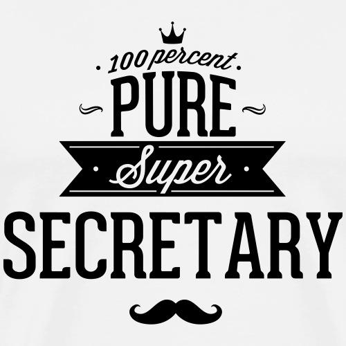 100% Super Sekretärin - Männer Premium T-Shirt