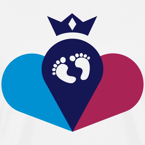 Aus Liebe entsteht ein Baby mit Krone - Männer Premium T-Shirt