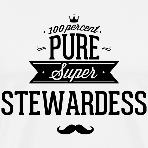 Zu 100% super Steward - Männer Premium T-Shirt