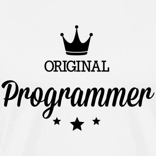 Original drei Sterne Deluxe Programmierer - Männer Premium T-Shirt