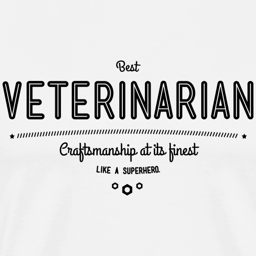 Bester Tierarzt - Handwerkskunst vom Feinsten - Männer Premium T-Shirt
