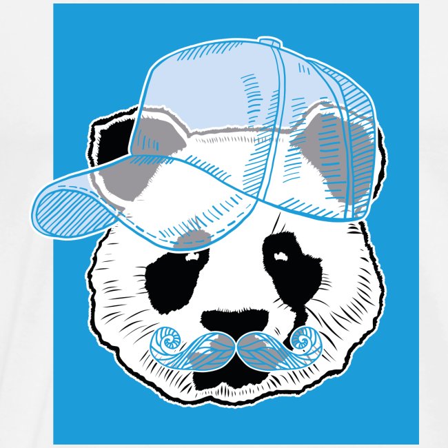 Panda - Cap - Mustache