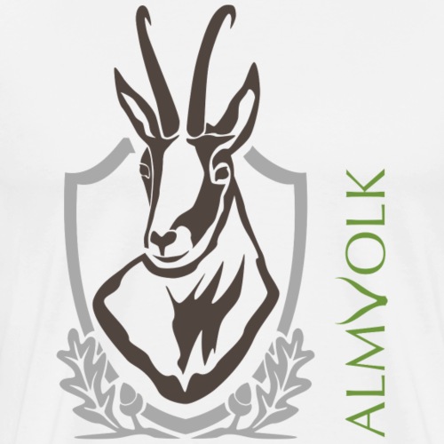 ALMVOLK Gamskopf - Männer Premium T-Shirt