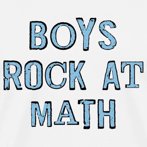 Boys Rock At Math - Men's Premium T-Shirt