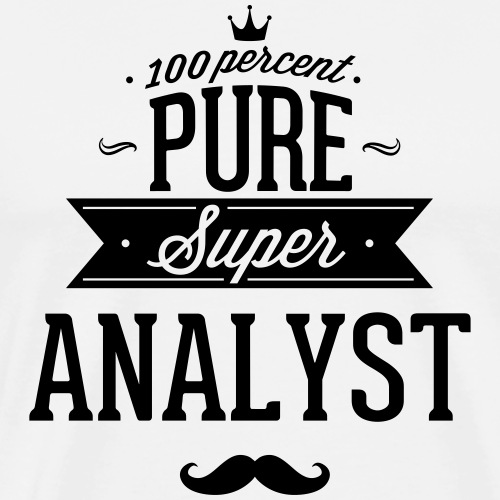 100 percent pure super analyst - Männer Premium T-Shirt
