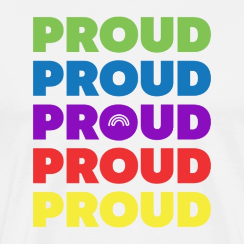 Proud Proud Proud farbig - Männer Premium T-Shirt
