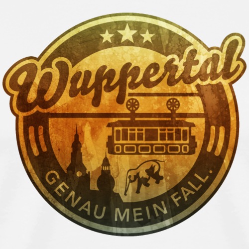 Wuppertal, distressed - Männer Premium T-Shirt