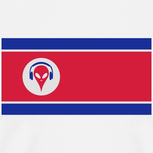 Musik Alien Nordkorea - Herre premium T-shirt