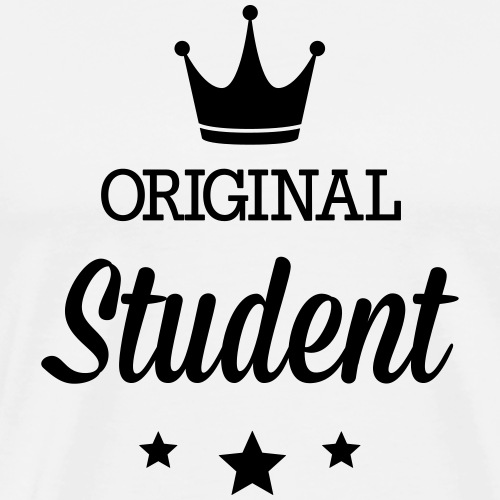 Original drei Sterne Deluxe Studentin - Männer Premium T-Shirt