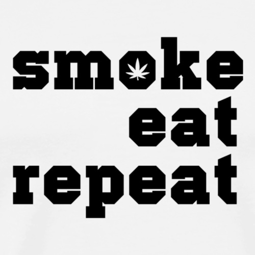 smoke eat repeat - Männer Premium T-Shirt