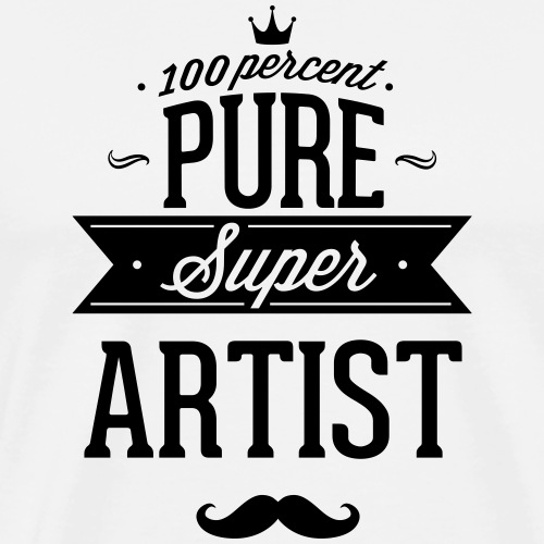 100 Prozent pur Super Künstler - Männer Premium T-Shirt