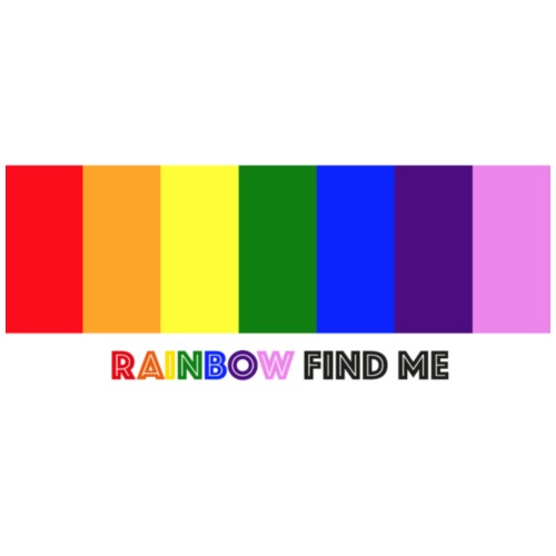 Rainbow Find Me - Colour Strip - Men's Premium T-Shirt