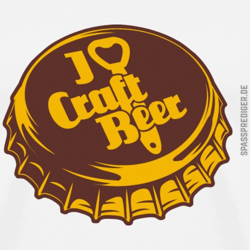 Craft Beer T-Shirt Design I Love Craft Beer - Männer Premium T-Shirt