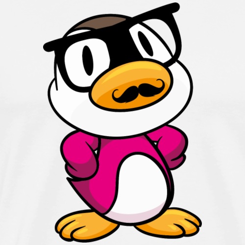 Hipster Sir Duck - Männer Premium T-Shirt