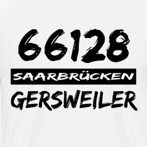 66128 Saarbrücken Gersweiler - Männer Premium T-Shirt