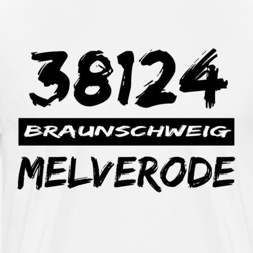 38124 Braunschweig Melverode - Männer Premium T-Shirt