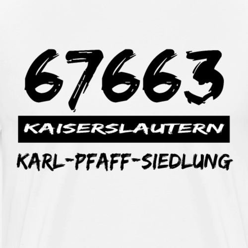 67663 Kaiserslautern Karl Pfaff Siedlung - Männer Premium T-Shirt