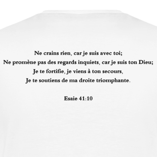 Esaie 41:10 - T-shirt Premium Homme