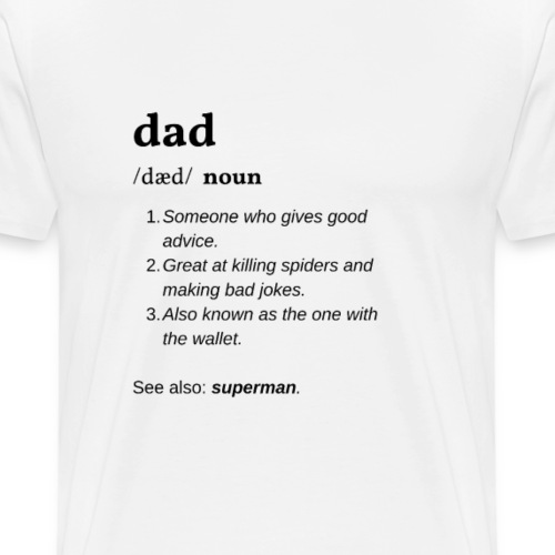 Dad (Vater) Clean Edition - Männer Premium T-Shirt