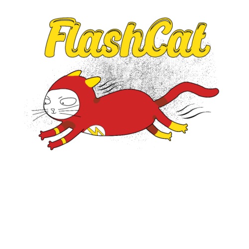 FlashCat Vintage Comic Katze Superheld - Männer Premium T-Shirt