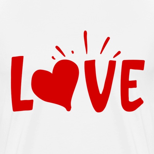 Love - Mannen Premium T-shirt
