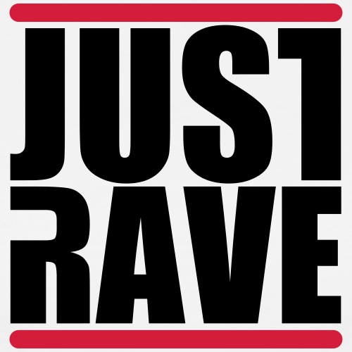 Just Rave Logo - Techno Festivals After Hour PLUR - Männer Premium T-Shirt