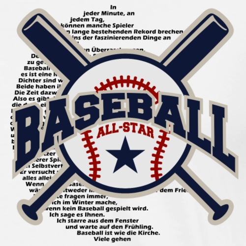 Baseball-aiheinen taide - MrMuri - Miesten premium t-paita
