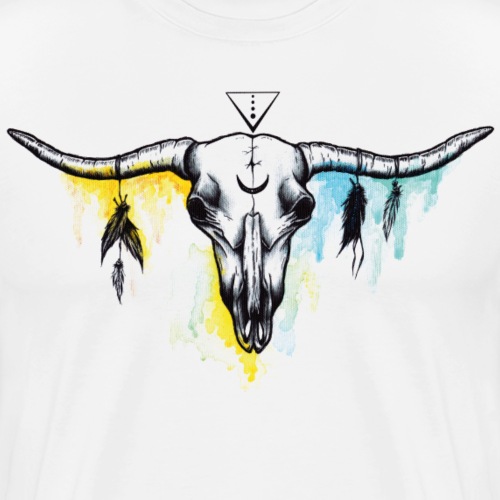 Buffalo skull - T-shirt Premium Homme