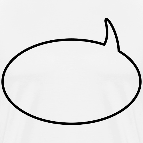 Text Balloon (1 colour) - T-shirt Premium Homme