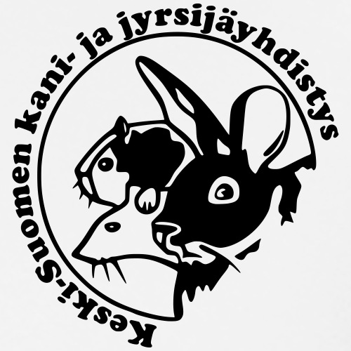 KSKJY logo - musta - Miesten premium t-paita