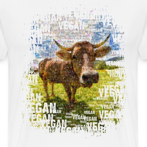 Vegane Erdlinge FB-Gruppenshirt mit Kuh Vegania - Männer Premium T-Shirt