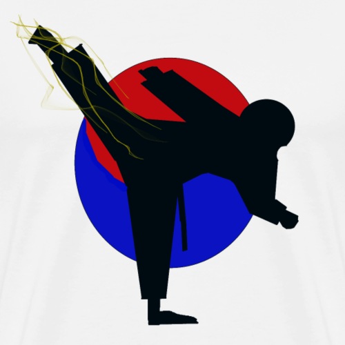 Taekwondo fighter design - Mannen Premium T-shirt