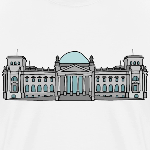 Reichstagsgebäude BERLIN - Mannen Premium T-shirt