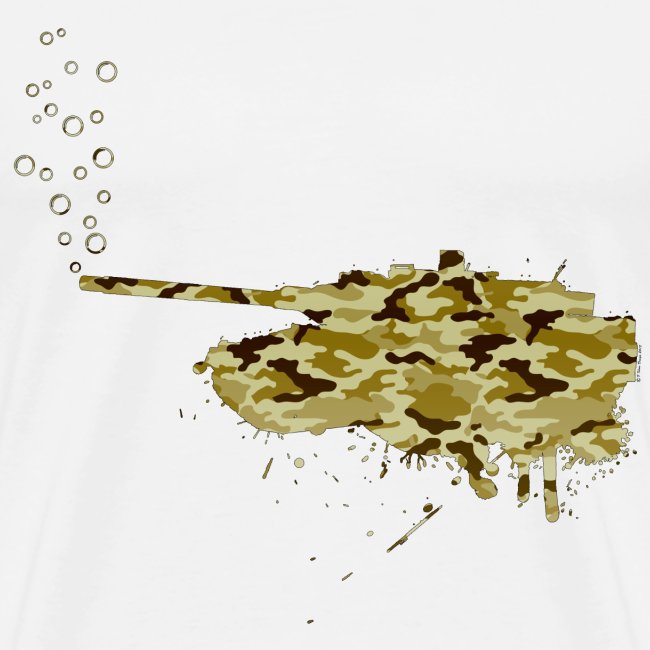 soap bubbles splash tank - Desert Camo