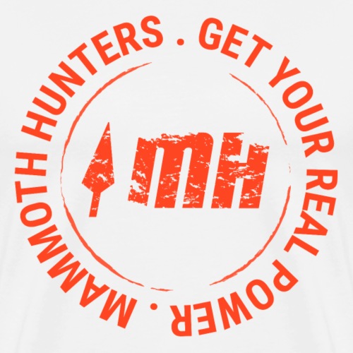 Mammoth Hunters / Círculo naranja - Camiseta premium hombre